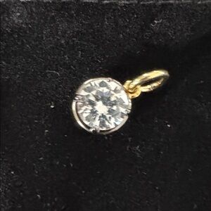 Gold and black Crystal Pendant